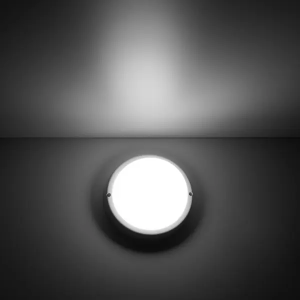 фото Светильник жкх светодиодный gauss elementary 12 вт 4000k ip65 с микроволновым датчиком движения, накладной, круг, цвет белый