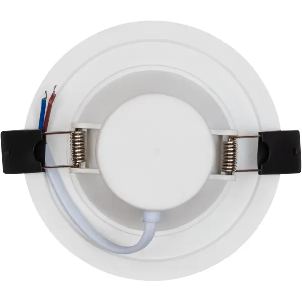 фото Светильник точечный светодиодный gauss downlight круг под отверстие 75 мм, 14 м², теплый белый свет, цвет белый