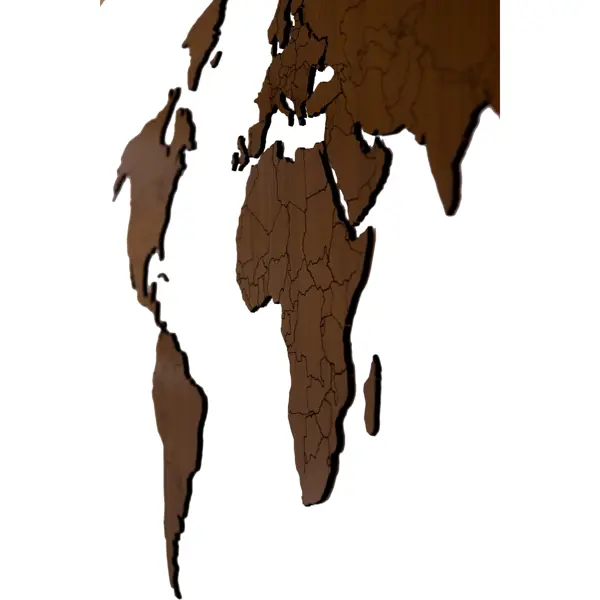 Деревянная карта мира AFI DESIGN 120х60 см Premium орех в Сургуте – купитьпо низкой цене в интернет-магазине Леруа Мерлен