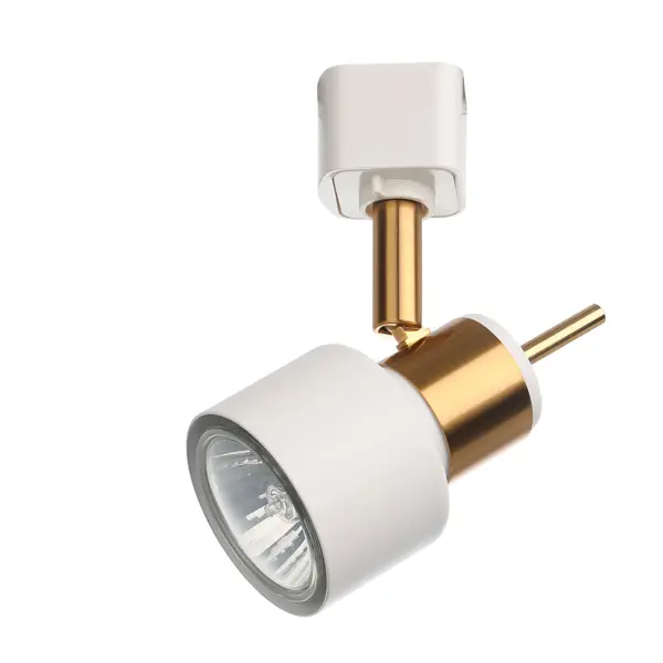 Трековый светильник Arte Lamp Almach со сменной лампой GU10 50 Вт 2 м² цвет белый коннектор arte lamp для магнитного шинопровода linea accessories a480106