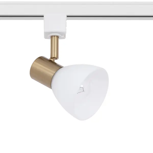 Трековый светильник Arte Lamp Falena со сменной лампой E14 40 Вт 2 м² цвет белый зажим для кардигана круги белый в золоте