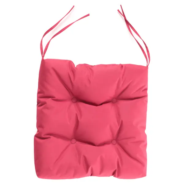 Подушка для стула Туба-Дуба Дачные Посиделки ПДП001 40x40 см цвет вишнёвый подушка текстиль