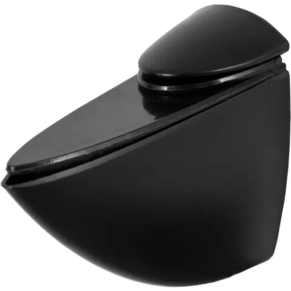Полкодержатель Пеликан Jet 6.2x27 мм, цинк, цвет черный терка для ног лазерная двусторонняя с подставкой прорезиненная ручка 16 5 см цвет черный