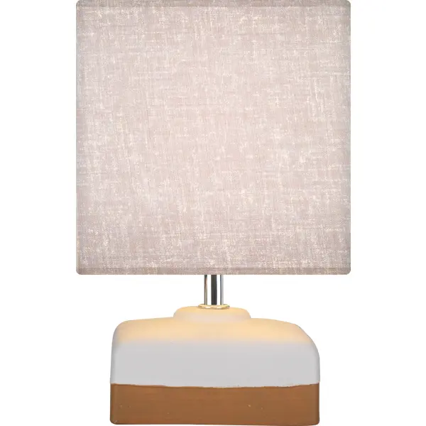 Настольная лампа 52707 7, цвет белый/бежевый прикроватная тумбочка женева коричневый экокожа