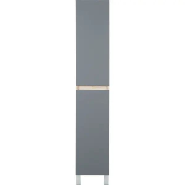 Пенал напольный Соло 30x173x26 см цвет серый пенал для ванной cube напольный 30x200 см эмаль белый глянец дуб вотан