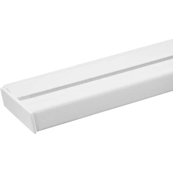 Карниз шинный однорядный «Эконом» в наборе 200 см пластик цвет белый карниз двухрядный стандарт в наборе 300 см