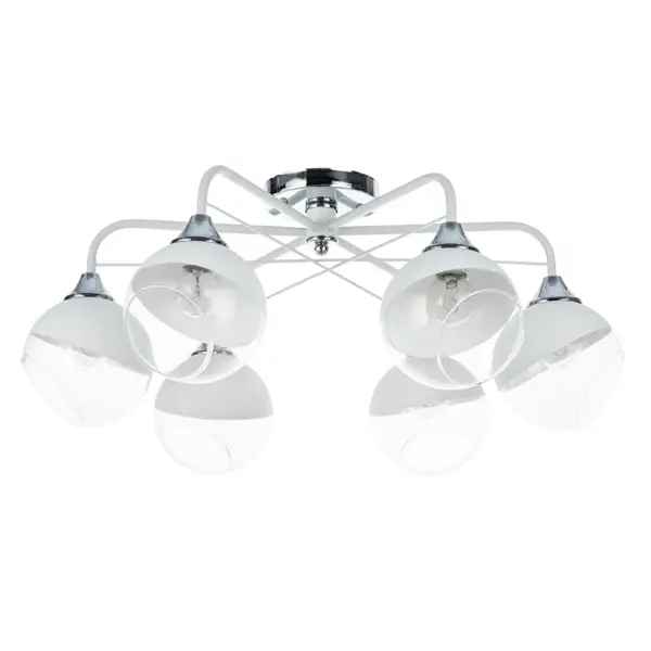 фото Люстра потолочная arte lamp miram, 6 ламп, 20 м², цвет белый
