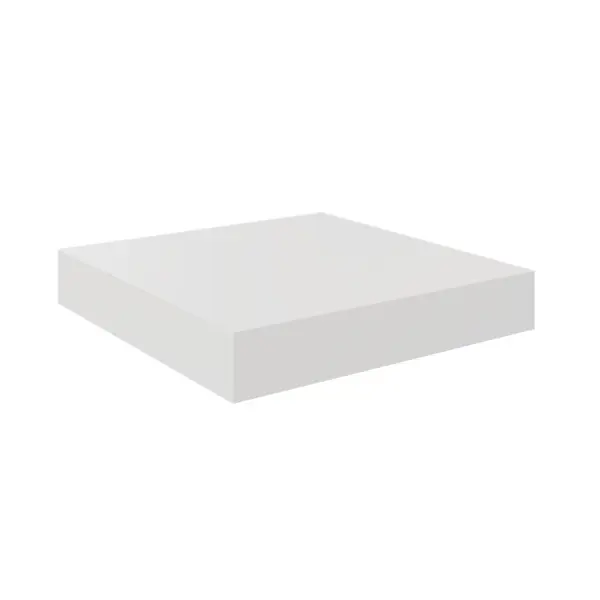 Полка мебельная Spaceo White 23x23.5x3.8 см МДФ цвет белый полка на телевизор для роутера приставки ресивера uniteki dm2611 white