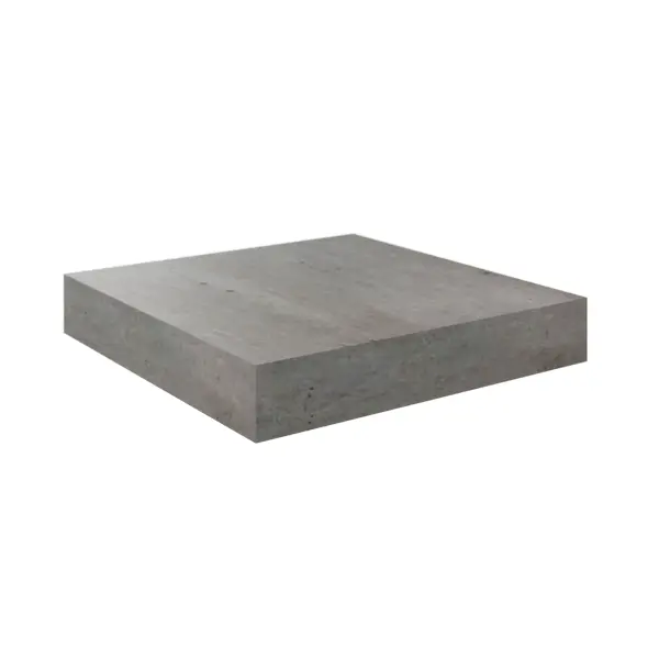 Полка мебельная Spaceo Concrete 23x23.5x3.8 см МДФ цвет бетон полка мебельная spaceo paris 80x23 5x3 8 см мдф чёрный