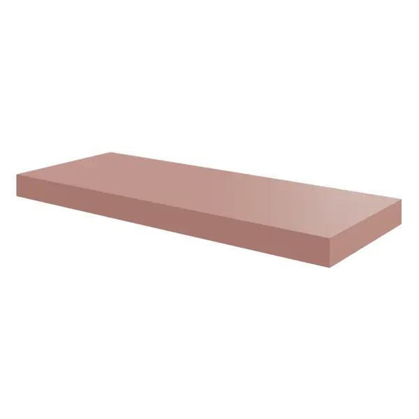 Полка мебельная Spaceo Bistro 60x23.5x3.8 см МДФ цвет розовый полка мебельная spaceo white marble 60x23 5x3 8 см мдф белый мрамор