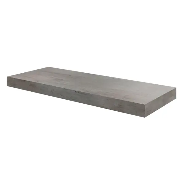 Полка мебельная Spaceo Concrete 60x23.5x3.8 см МДФ цвет бетон полка мебельная spaceo oak 60x23 5x3 8 см мдф дуб