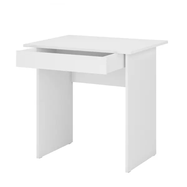 Письменный стол Милан с ящиком 76.5x74.5 см ЛДСП цвет белый банкетка мебелик азалия с ящиком белый экокожа белый п0005718