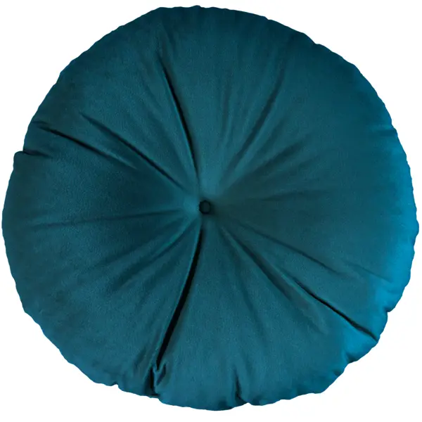 Подушка Бархат ø37 см цвет морская глубина подушка геометрия 45x45 бархат синяя