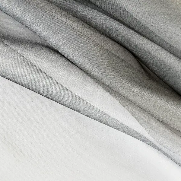 фото Тюль 1 м/п venice13 органза 300 см цвет серый мерцающий без бренда
