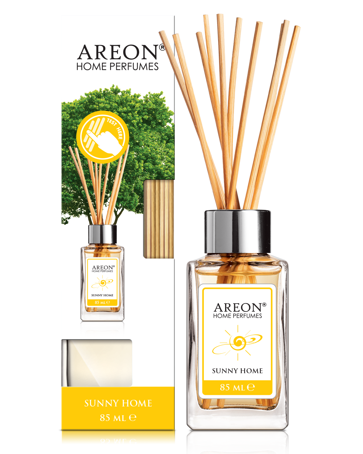 Ароматический диффузор Areon HOME PERFUME STICKS Sunny Home 85 мл ✳️ купить  по цене 540 ₽/шт. в Москве с доставкой в интернет-магазине Леруа Мерлен