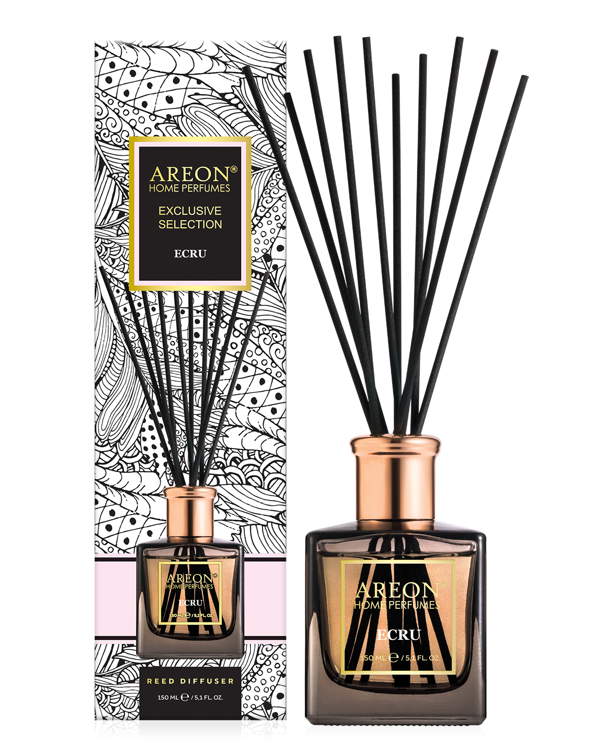 Ароматический диффузор Areon HOME PERFUME STICKS EXCLUSIVE SELECTION Ecru, 150  мл по цене 2130 ₽/шт. купить в Казани в интернет-магазине Леруа Мерлен