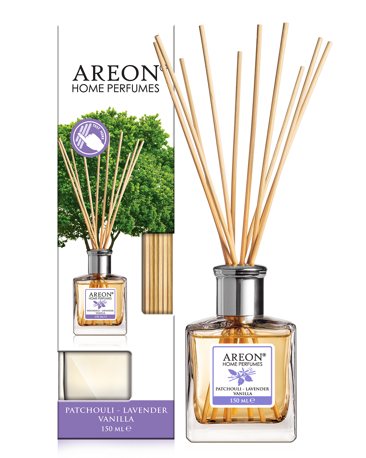 Ароматический диффузор Areon HOME PERFUME STICKS Patchouli-Lavender-Vanilla  150 мл по цене 950 ₽/шт. купить в Москве в интернет-магазине Леруа Мерлен