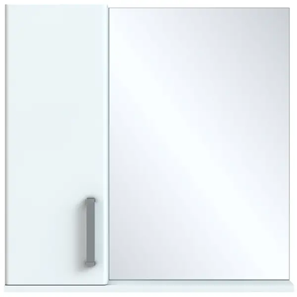 фото Шкаф зеркальный подвесной vigo eggo 75x68 см цвет белый