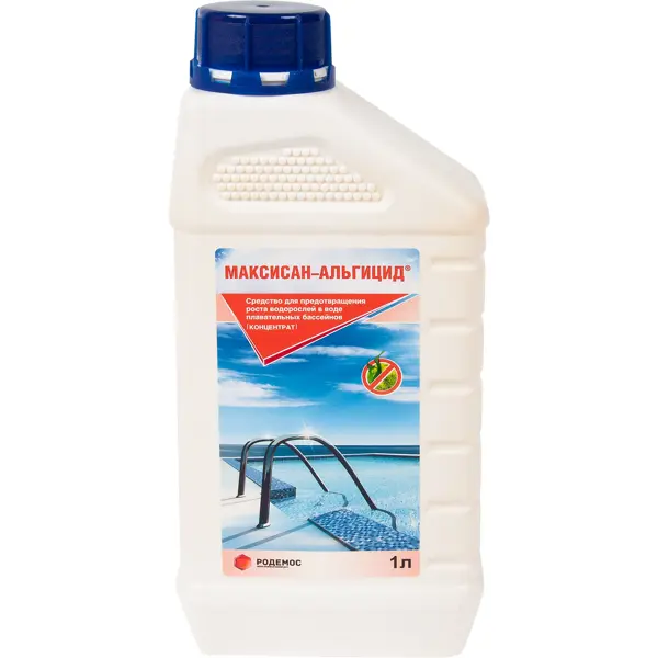 Максисан альгицид флакон 1 л комбинированное средство aquadoctor 3в1 хлор альгицид против водорослей флокулянт 1kg aq15972