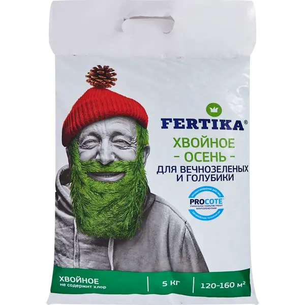 Удобрение Fertika Хвойное осень 5 кг удобрение fertika газонное 1 л