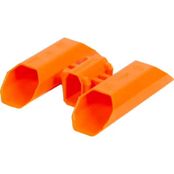 Канал-соединитель для установочных коробок Защита Про 55 мм цвет оранжевый канал соединитель для коробок установочных защита про 5 5x3 4 мм