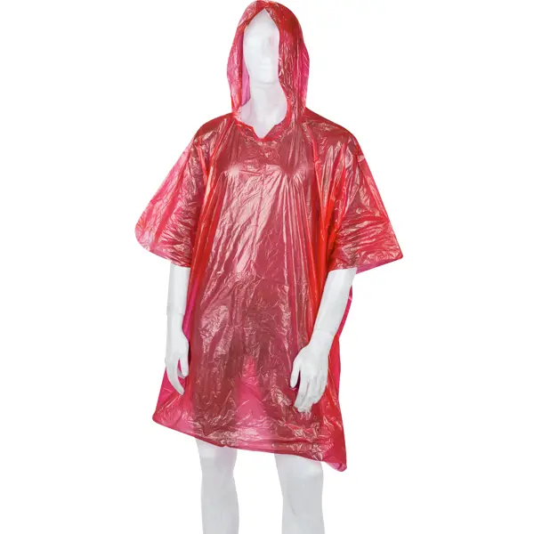 Плащ-дождевик пончо ГП1-3-К цвет красный размер унверсальный дождевик пончо eurohouse