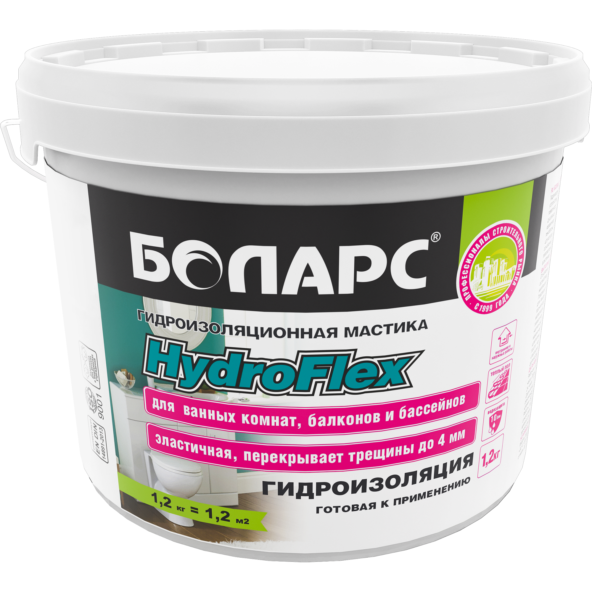 Мастика для гидроизоляции ванны. Боларс полимерная Hydroflex. Гидроизоляция Hydroflex 1.2 кг Боларс. Боларс мастика гидроизоляционная. Боларс гидроизоляция мастика полиакриловая.