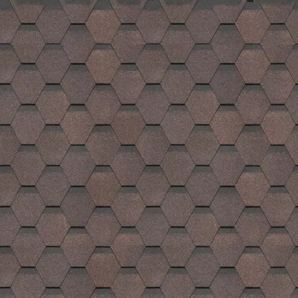 фото Гибкая черепица dacha americana коричневый 3 м² döcke