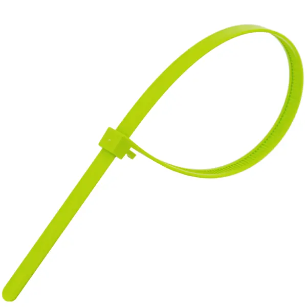 фото Стяжка кабельная многоразовая европартнер prm 7.5x300 мм нейлон цвет зеленый 50 шт.