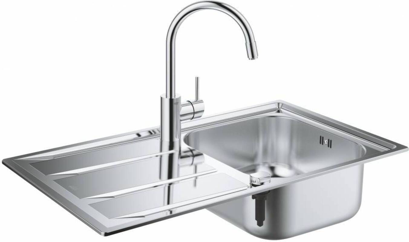 Мойка врезная Grohe 31570SD0 цвет хром ✳️ купить по цене 43574 ₽/шт. в  Череповце с доставкой в интернет-магазине Леруа Мерлен