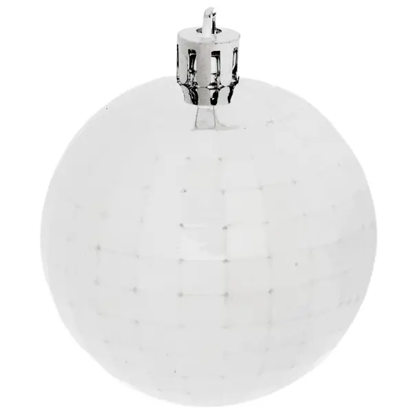 Елочный шар «Диско-шар» ø6 см пластик серебряный елочное украшение шар диско пластиковый christmas ø8 см розовый