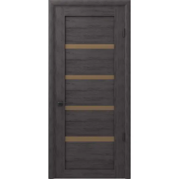 Дверь межкомнатная Наполи остекленная шпон натуральный цвет венге 70x200 см