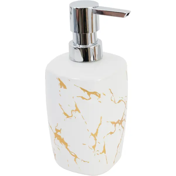 Дозатор для жидкого мыла Vidage Marmo Dorato цвет белый дозатор для жидкого мыла swensa marmo керамика