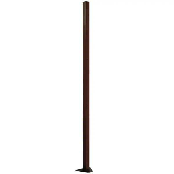 Столб для забора Grand Line 62х55х2065 коричневый 4 отверстия калитка из сварной сетки grand line ral 8017 medium 2 03x1 м коричневая