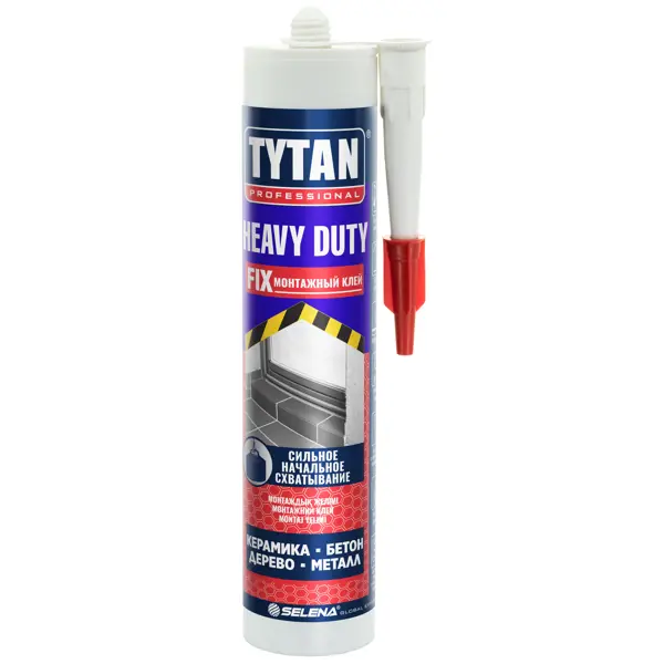 Клей монтажный Tytan Heavy Duty 310 мл герметик полиуретановый tytan professional pu 25 600 мл бежевый