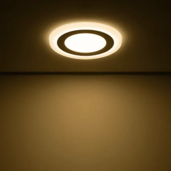 фото Светильник встраиваемый gauss backlight bl116 круглый 6 и 3 вт свет тёплый белый