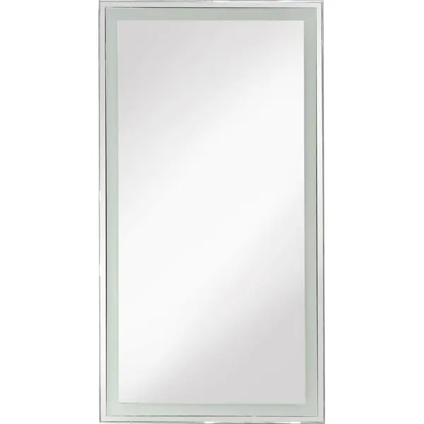 Шкаф зеркальный подвесной Montero White LED с подсветкой 35x65 см цвет белый зеркальный шкаф runo толедо 65х80 правый белый 00000001040