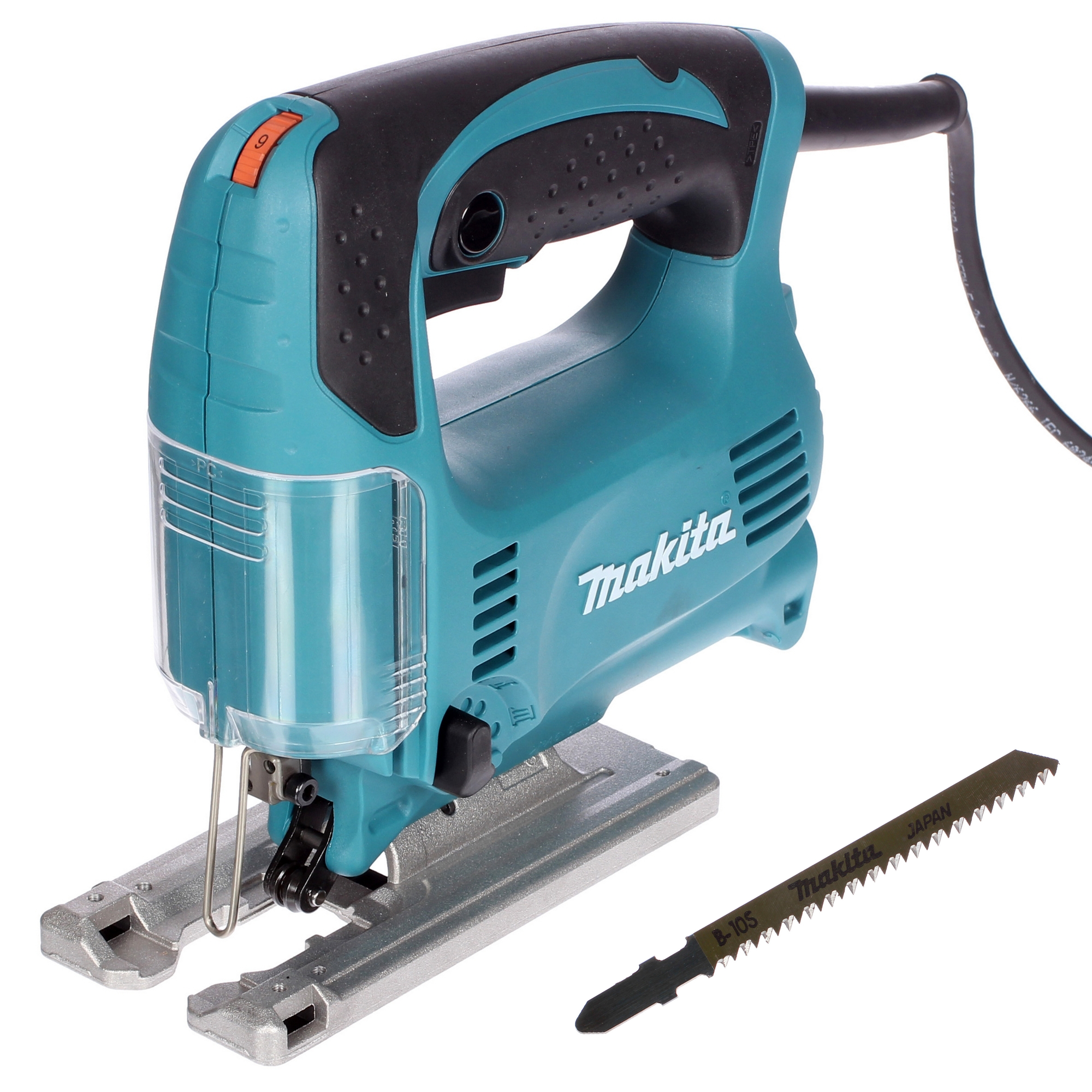 Лобзик сетевой Makita 4329X1 450 Вт, набор пилок по цене 6198 ₽/шт. купить  в Тюмени в интернет-магазине Леруа Мерлен