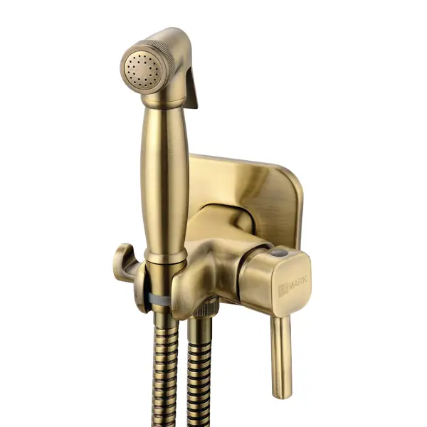 Смеситель с гигиеническим душем Lemark Соло LR7165B встраиваемый цвет бронза смеситель для ванны с душем союзкран