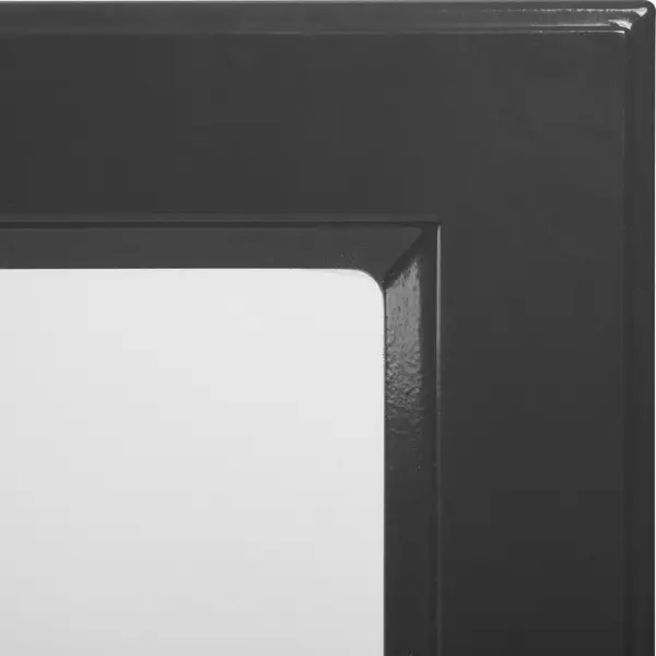 фото Витрина для шкафа delinia id «мегион» 40х102.4 см, мдф, цвет тёмно-серый