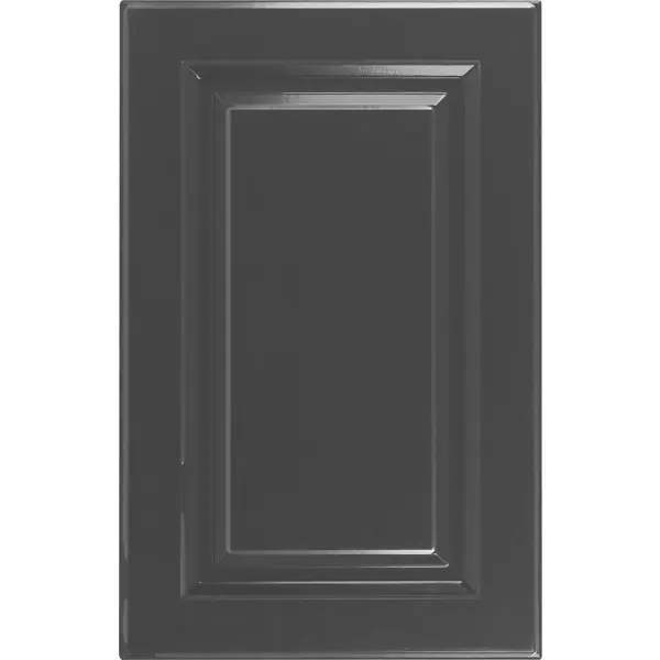 фото Дверь универсальная delinia id «мегион» 60x38.4 см, мдф, цвет тёмно-серый