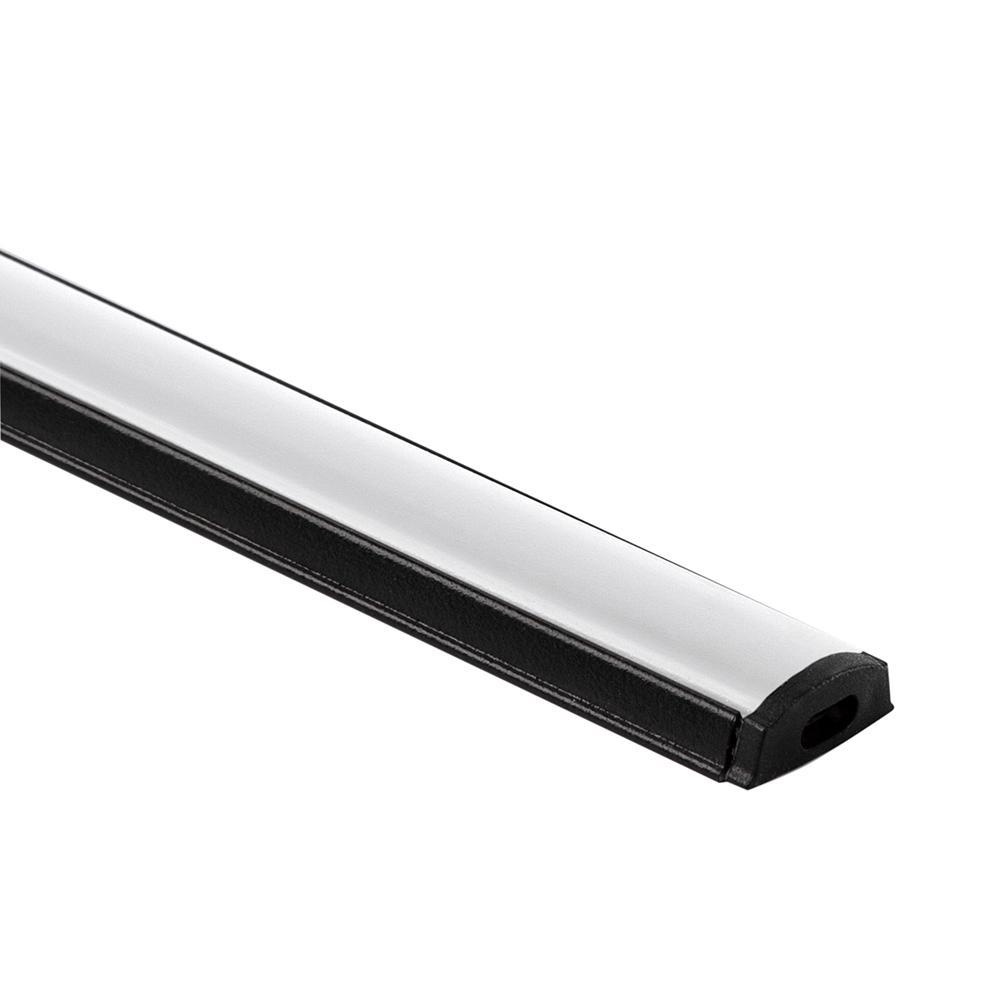 Гибкий алюминиевый профиль черный/белый для светодиодной ленты LL-2 .