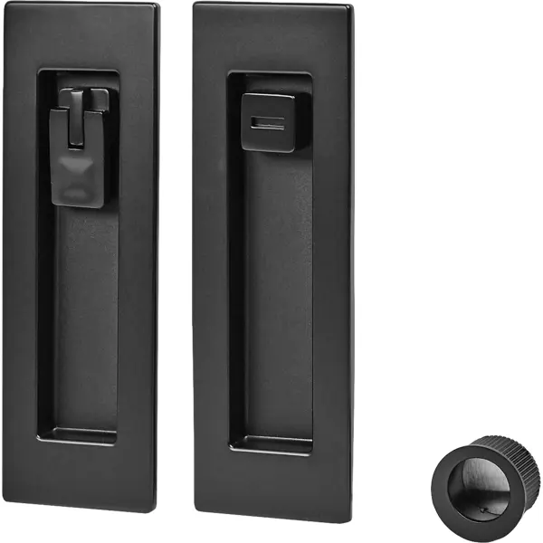 Ручка для раздвижной двери с механизмом Armadillo SH011 Urb цвет чёрный