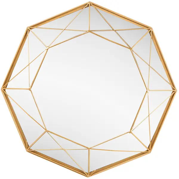 фото Зеркало декоративное «filar» круг 50 см цвет золотой inspire