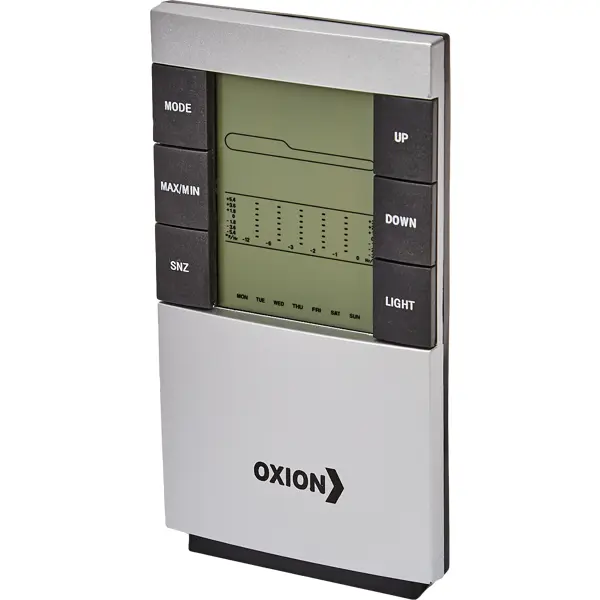 Часы-метеостанция Oxion OTM379 с встроенным датчиком метеостанция аналоговая tfa 20 1047 04 деревяная