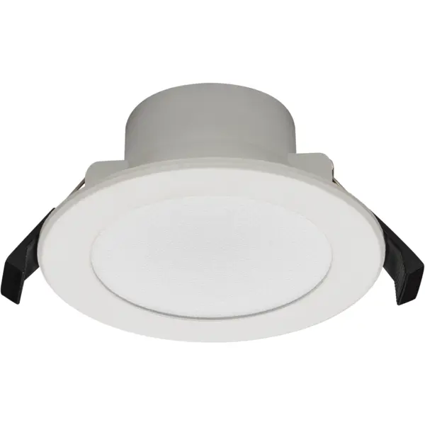 фото Светильник точечный светодиодный gauss downlight круг под отверстие 75 мм, 11 м², теплый белый свет, цвет белый