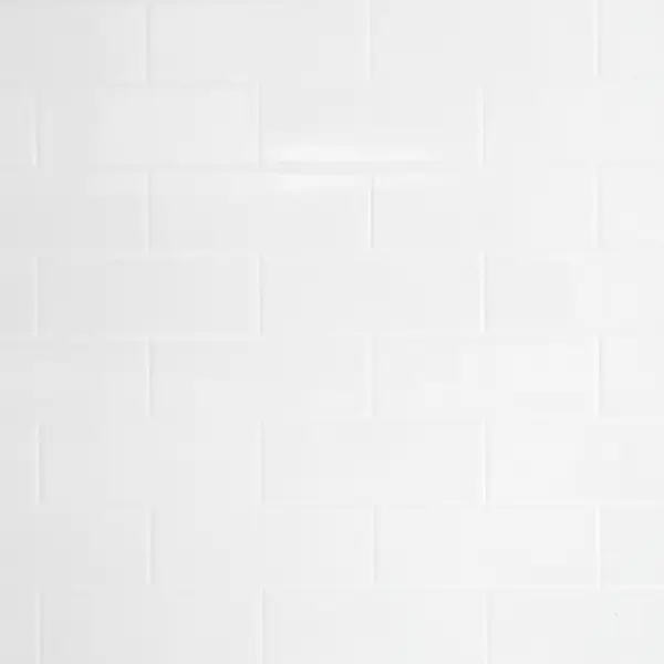 Стеновая панель Компакт брик 240x0.4x60 см HPL-пластик цвет белый стеновая панель пвх мрамор белый 2440x1220x2 мм 2 98 м²