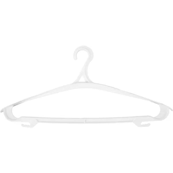 Плечики размер 48-50 42x19x3.2 см полипропилен цвет белый вешалка для одежды архимед elegance р 48 50 бежевый пластик
