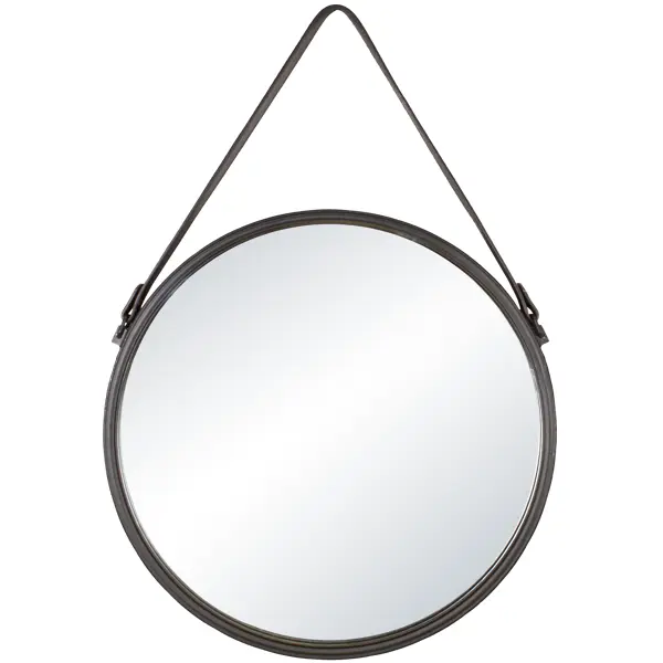 фото Зеркало декоративное inspire barbier, круг, 55 см, цвет чёрный