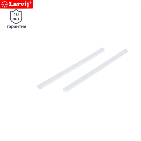 Заглушка декоративная на кронштейн Larvij 32 см пластик цвет белый 2 шт